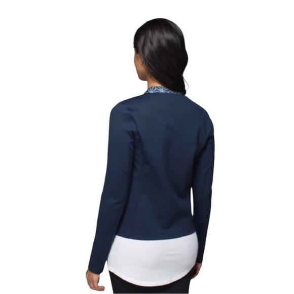 LULULEMON Cardigan and Again Exploded Sashiko Star in Inkwell Ghost/Inkwell 6 - Picture 3 of 12